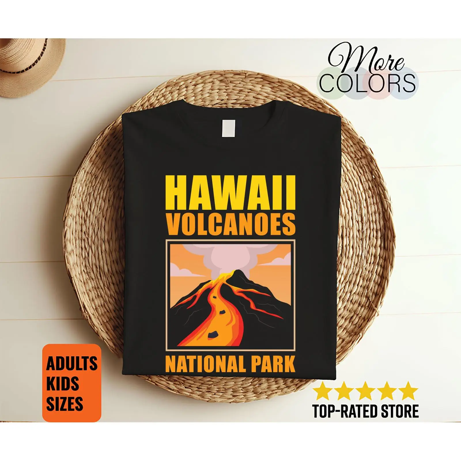 Outdoor Adventure Usa - Kaus Vintage Taman Nasional Gunung Berapi