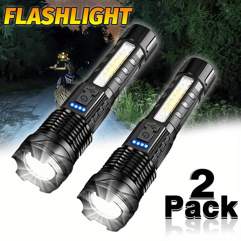 Outdoor Adventure Camp - Senter LED XHP50 yang Kuat, Tahan