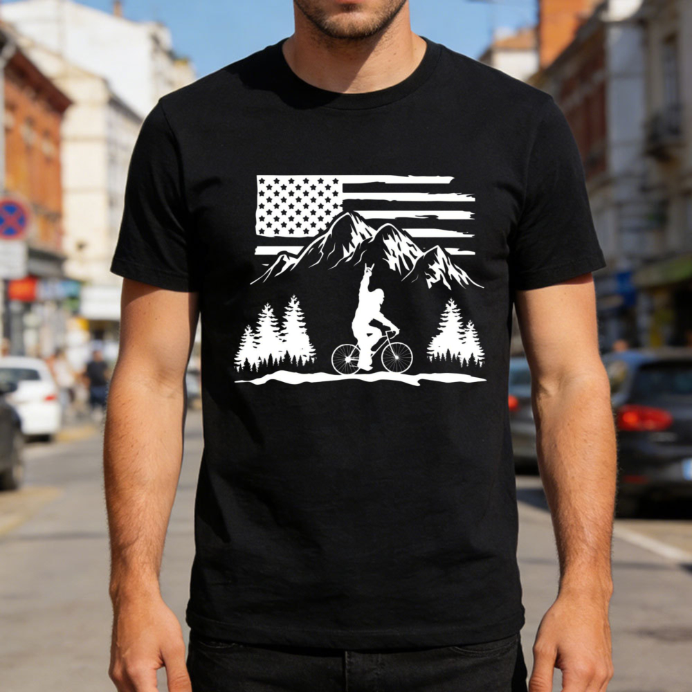 Outdoor Adventure Usa - Kaus Pria Bendera Amerika Serikat untuk