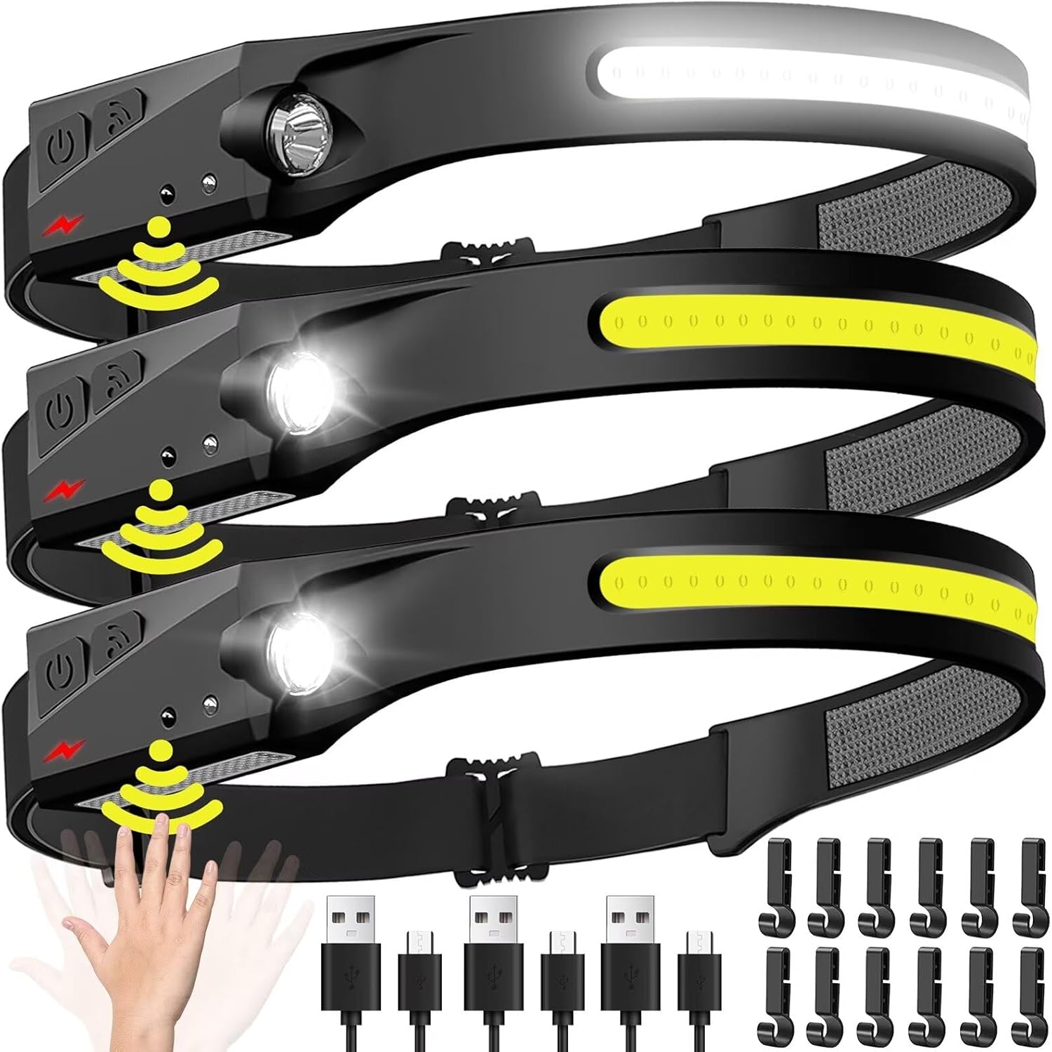 Outdoor Adventure Camp - Lampu Depan Sensor LED Senter Kepala