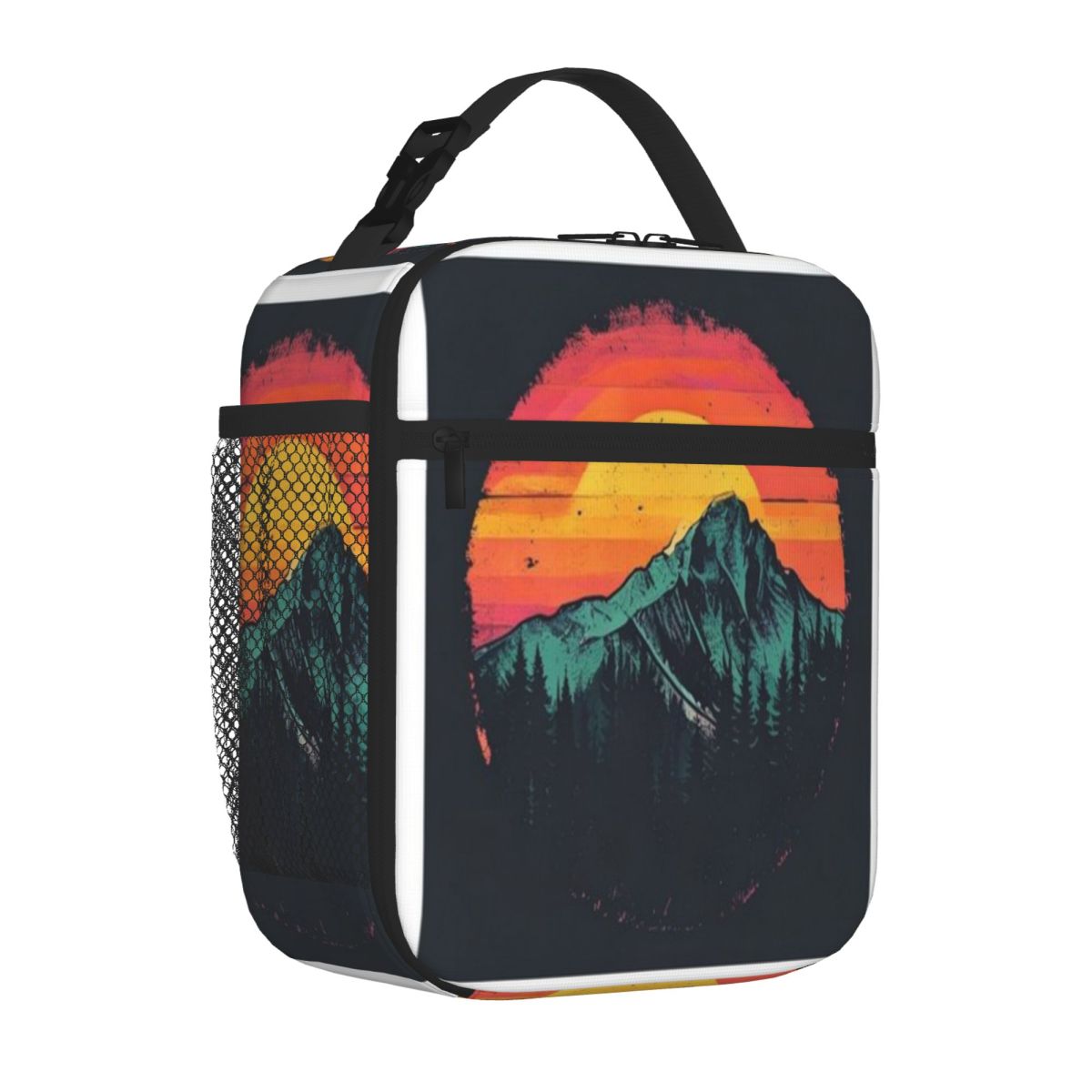 Outdoor Adventure Quilt - Tas Makan Siang Lipat Desain Petualangan