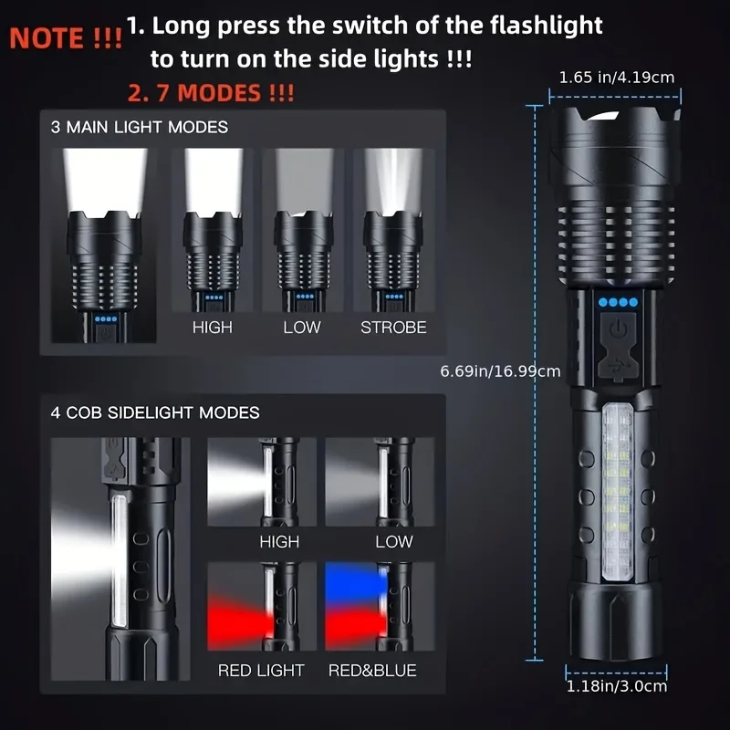 Senter LED XHP50 yang Kuat, Ta - Outdoor Adventure Camp ulasan dan harga