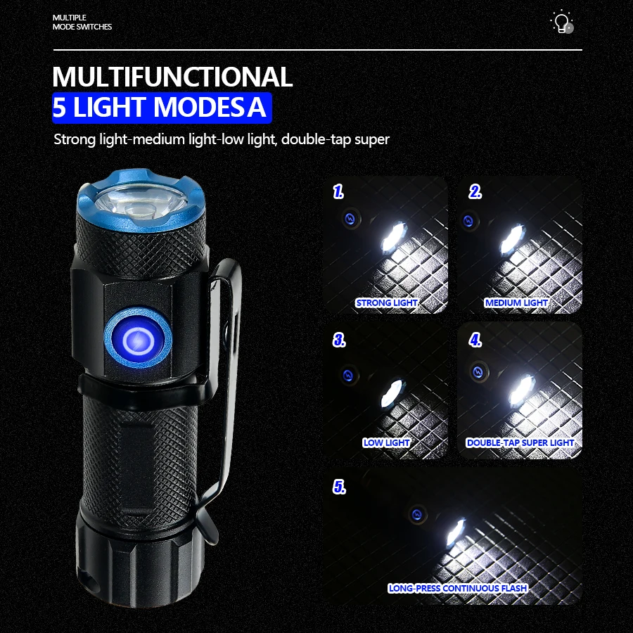 Senter LED P50 Super Terang 20 - Outdoor Adventure Camp ulasan dan harga